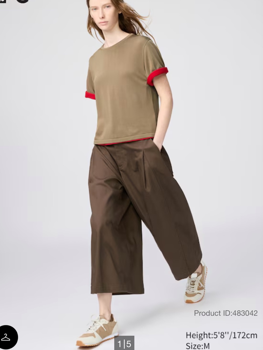 Uniqlo Brown Cotton Culotte - Women's L